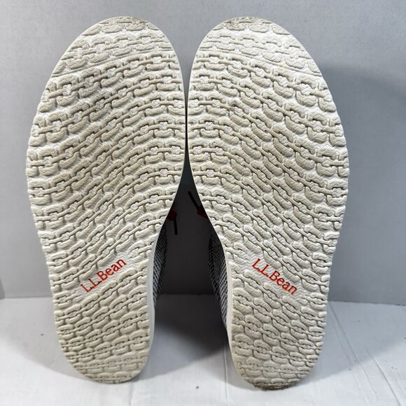 LL Bean Men's Higgins Beach 4-Eye Slip-On Shoes Size 8 Medium Gray Comfort Beach - Picture 13 of 13